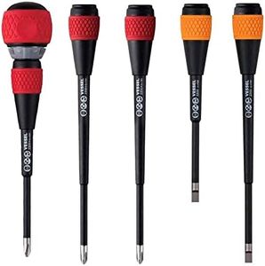 Vessel Ball Grip Ratchet Screwdriver Set Replaceable Shank Unit with Toolkit