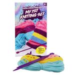 My 1st Knitting Set, Design and Create Your Own, is Ideal for Beginners and Children, Kit Includes Instructions, Coloured Wool, and Needles (1 Pack)