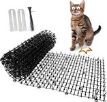 150cm*30cm Prickle Strip Deterrent Cat Scat Mats for Garden,Cat Fence Anti Climb, Cat Repellent Mats Cat Spikes for Garden