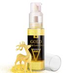 Edible Glitter Spray - 20g Luster Dust Edible Glimmer Powder for Sparkling Cocktails, Cake, Cupcakes, Wine, Beverage - Food Grade Shimmer Dust Powder for Baking, Drinks, Cookies Decoration (Gold)