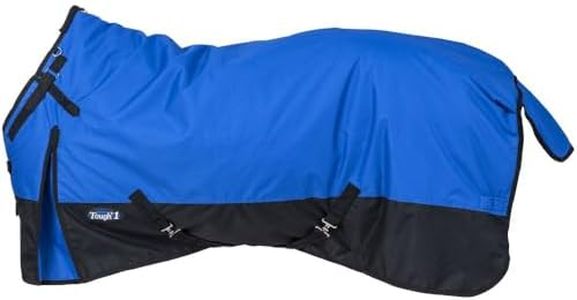 Tough1 600D Turnout Blanket with Snuggit Royal Blue 78"