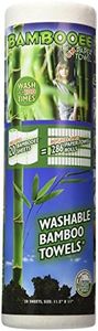 Bambooee Reusable Bamboo Towel (Single roll, Each roll Comes with 20 Sheets of Bamboee Towels)