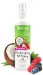 TropiClean Dog Perfume, Long Lasting Berry Cologne, Deodorizing Spray for Smelly Dogs, After Bath Detangling Spray with Vitamin E, Safe for Cats, 8oz.