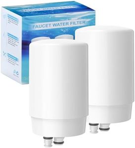 2-pack Faucets Filter Cartridge Replacement, Compatible with Brita Faucet Water Filtration System, Brita 36311, 36313, FR-200, FF-100
