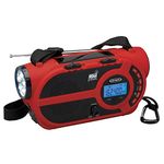 Jensen Jensen Compact Emergency Weather-Resistant Hand Crank AM/FM Radio with Built-in Speaker