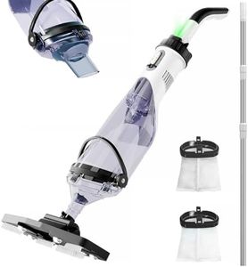 2025Upgraded Cordless Pool Vacuum for Above Ground,LED Display&11.5" Wider Head,Handheld Pool Spa Vacuum Cleaner for Inground Pools Hot Tub,Rechargeable,up to 19.5 GPM for Leaves,Debris,Shallow Steps