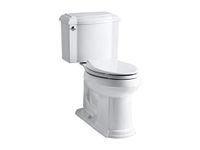 Kohler K-3837-0 Devonshire Comfort Height Two-Piece Elongated 1.28 Gpf Toilet, White