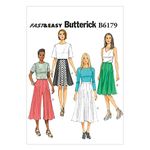 BUTTERICK Patterns 6179, Misses Skirt and Culottes,Sizes, E5 (14-16-18-20-22), White