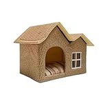 Ruixf Warm Dog Cat Kennel House Waterproof Weatherproof Indoor Outdoor Foldable Pet Shelter Puppy Nest 55x40x42 Cm (Type d)