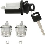 KUAFU Ignition Lock Cylinder & Door Lock Cylinder Set Compatible with 1998-2019 Ford F-250 F-350 F-450 F-550 E-150 E-250 E-350 E-450 Excursion Crown Victoria Explorer Sport Aluminium & Plastic