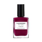 Nailberry L'Oxygéné Oxygenated Nail Lacquer | Raspberry, 15 ml | Polish for a Healthier Manicure & Long Lasting Colour | 12-Free, Vegan, Halal, Cruelty & Gluten Free