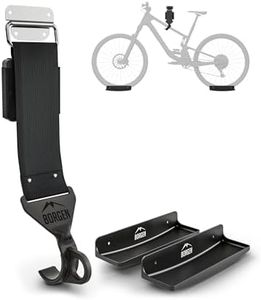 Borgen Fahrrad Wandhalterung - einstellbare Fahrradhalterung für die Wand - E-Bike, Rennrad, MTB, Rennrad kompatibel - gummierter Haken gegen Kratzer