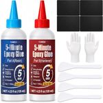 5 Minute Epoxy Glue Kit 250ml, Clear & Fast Curing, Strong Bonding