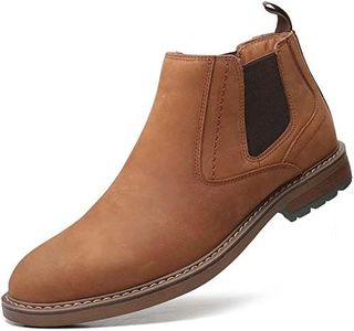 Arkbird Chukka Ankle Boots for Men Genuine Leather Oxford Casual and Formal Dress Boot, Khaki 8