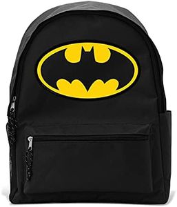 ABYSTYLE - DC COMICS- Backpack - Batman Logo, noir, Taille réglable