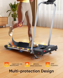 RUNIMON 6-in-1 Folding Treadmill – Compact Home Fitness Machine