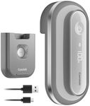 Canslab RETRO Electric Can Opener, Auto-Stop One-Touch Operation, USB Rechargeable with LED Battery Track, Side Cut Smooth Edge Can Opener for Seniors with Arthritis, Wall-Mountable Small Size, Grey