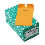 Quality Park 4 x 6-3/8 Clasp Envelopes, Clasp and Gummed Closures for Storing or Mailing, 28 lb Kraft, 100 per Box (QUA37815)