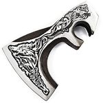 AX-2005 Custom Handmade High Carbon Stainless Steel Viking Head Axe Only Gorgeous Axe Head with Leather Sheath