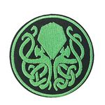 Cthulhu R'Lyeh H.P Lovecraft Horror Logo Embroidered Iron on Patch Holloween Creative Gift