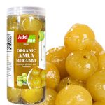 Add me Organic Dry Amla Murabba 1kg | Immunity Booster Amla Candy Without Sugar Syrup Pet Jar