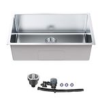 VEVOR Kitchen Sink, 304 Stainless Steel Drop-in Sinks, Undermount Single Bowl Basin with Accessories(Pack of 3), Household Dishwasher Sinks for Workstation, RV, Prep Kitchen, and Bar Sink, 30 inch