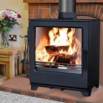 NRG Defra 8KW Multifuel Stove Eco Design High Efficiency Wood Burner Fireplace Freestanding Portable