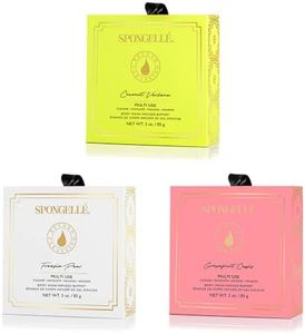 Spongelle Wild Flower Buffer Body Scrubber with Box | Bath & Shower Loofah for Women | Exfoliator with Body Wash Infused | 14+ uses (Coconut Verbena, Grapefruit Cassis, Freesia Pear)