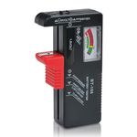 Dlyfull Universal Battery Tester, Battery Checker for AAA AA C D 9V and 1.5V Button Cell Batteries, No Batteries Required