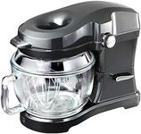 Kenmore Elite Ovation 5 Qt Stand Mixer, 500 Watt 10-Speed Motor, Revolutionary Pour-In Top, Tilt Head, Beater, Whisk, Dough Hook, Planetary Mixing, 360-Degree Splash Guard, Glass Bowl with Lid, Grey