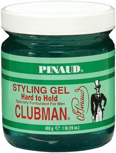 Clubman Pinaud Hard to Hold Styling Gel, Firm Hold with Incredible Shine, 16 oz