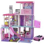 Barbie 60th Celebration DreamHouse Playset (3.75 ft) with 2 Exclusive Dolls, Car, Pool, Slide, Elevator, Lights & Sounds, 100+ Pieces, 3 Year Olds & Up