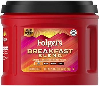 Folgers Breakfast Blend Mild Roast Ground Coffee, 25.4 Ounces