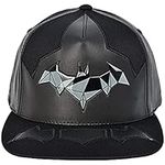 Concept One DC Comics Batman Armor Cotton Adjustable Baseball Hat with Flat Brim, Black, One Size