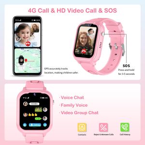 JUBUNRER 4G Kids Smart Watch with GPS, Video Call, SOS – Waterproof