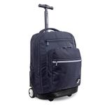 J World New York Sundance Rolling Backpack, Black, One Size