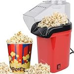 Domestic King Popcorn Maker Home Made Popcorn Machine 1200W with Measuring Cup Healthy Snack No Oil Electric Popcorn Makers