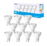 Yexati GU10 LED Bulbs,550 Lumens,7w(Equivalent to 50w Halogen LED),Cool White 6000K,Non Dimmable,Pack of 10