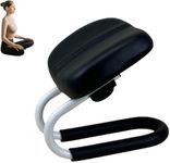 JIUANODD Meditation Bench with Adjustable Height, Portable Yoga Stool, Ergonomic Prayer Chair for Deep Relaxation (Black)