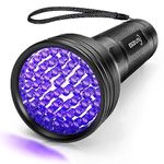 Escolite UV Flashlight Black Light 51 LED 395 nM Ultraviolet Blacklight Flashlite for Pet Urine Detection,Dry Stains,Bed Bug,Scorpion,Dog/Cat Urine Light Detector Matching with Pet Odor Eliminator