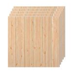 GOWALL 3D Foam Wallpaper Wall Panels Wooden Self-Adhesive Waterproof PE Foam, Ceiling Wallpaper for Bedroom Furniture, 57.5 Sq.Ft Peel and Stick 3D Wooden| 70cmX70cm (Pack of 5, Golden Oak)