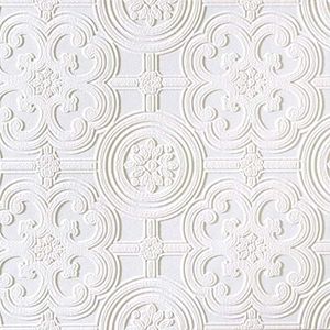 Brewster RD80029 Anaglypta Wallpaper, 21-Inch x 396-Inch, Whites