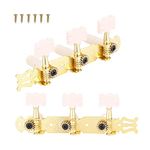 2Pcs Guitar Machine Heads Guitar String Tuning Pegs Music Classical Machine Head Tuners Tuning Keys for Electric or Acoustic Guitar, 3+3