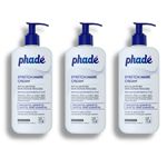 Phade® Stretch Marks Cream For Women & Men with CICA, Scars, Ageing I Stretch Mark Removal Cream | Cream for Maternity 200ml (Pack Of 3)