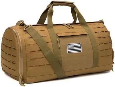 QT&QY 40L Military Tactical Duffle Bag For Men Sport Gym Bag Fitness Tote Travel Duffle Bag Training Workout Bag With Shoe Compartment Basketball Football Weekender Bag