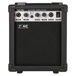 3rd Avenue 10W Guitar Amplifier with Headphone Output, Overdrive Switch, Tone Control – Portable Compact Practice Amp – Black