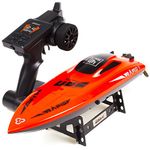 cheerwing Udirc 2.4Ghz Rc Racing Boat For Adults 30Km/H High Speed Electronic Remote Control Boat For Kids, Red