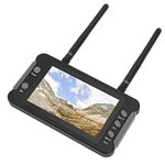 Astibym For FPV Receiver Monitor, 4.3 Inch 5803D 5.8GHz 40CH DVR Function 30 Frames RC Drone Display Screen 16:9 Display Ratio for FPV Monitor with Auto Search for FPV Drone Quadcopter