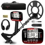 DR.ÖTEK Metal Detector for Adults & Kids, Upgraded Waterproof Gold Detector with Pinpoint & Terrain Modes, One-Click Quick Matching, 6 Modes, Higher Accuracy, Lightweight & Easy to Use