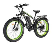 Electric Bike for Adults,Fat Tire Ebike 1000W (Peak 1200W) Electric Mountain Bike Up to 31MPH,26" Electric Bike Long Range with UL 48V/17.5Ah Removable Battery, 21-Speed